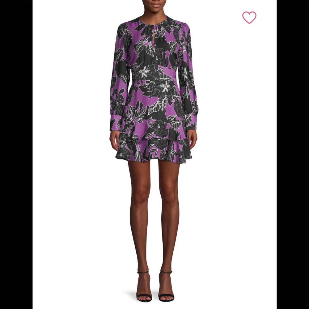 4X “HOST PICK” Parker Foral Print Silk Blend Dress